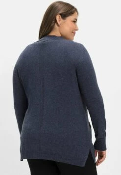 Sheego Strickjacke - Indigo Meliert -Sheego 917b2518ca724f3da37532117738bf91