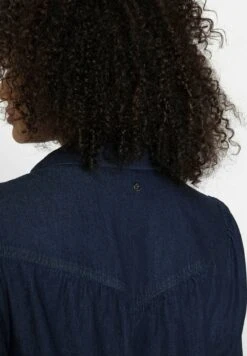 Sheego Hemdbluse - Dark Blue Denim -Sheego 91f6889260524e2f8b2df86492bdcd4d