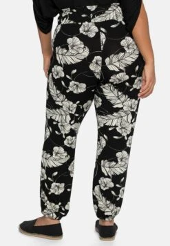 Sheego Stoffhose - Black/ White 11 Sheego Stoffhose - Black/ White -Sheego 925e64136a924622a7ace386390296dc