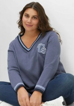 Sheego Strickpullover - Indigo 11 Sheego Strickpullover - Indigo -Sheego 92a21165e1a94b9ab02504b4fe9d0829