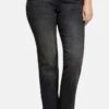 Sheego Flared Jeans - Black Denim -Sheego 933ba6f0d9e24015b6a788ddc5d42564