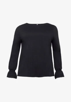 Sheego Langarmshirt - Schwarz 11 Sheego Langarmshirt - Schwarz -Sheego 9404f4ef906141d598cb1e2af7a13a6d