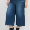 Sheego Flared Jeans - Blue Used Denim -Sheego 943661223b324a49a7793e1b4aa008cd