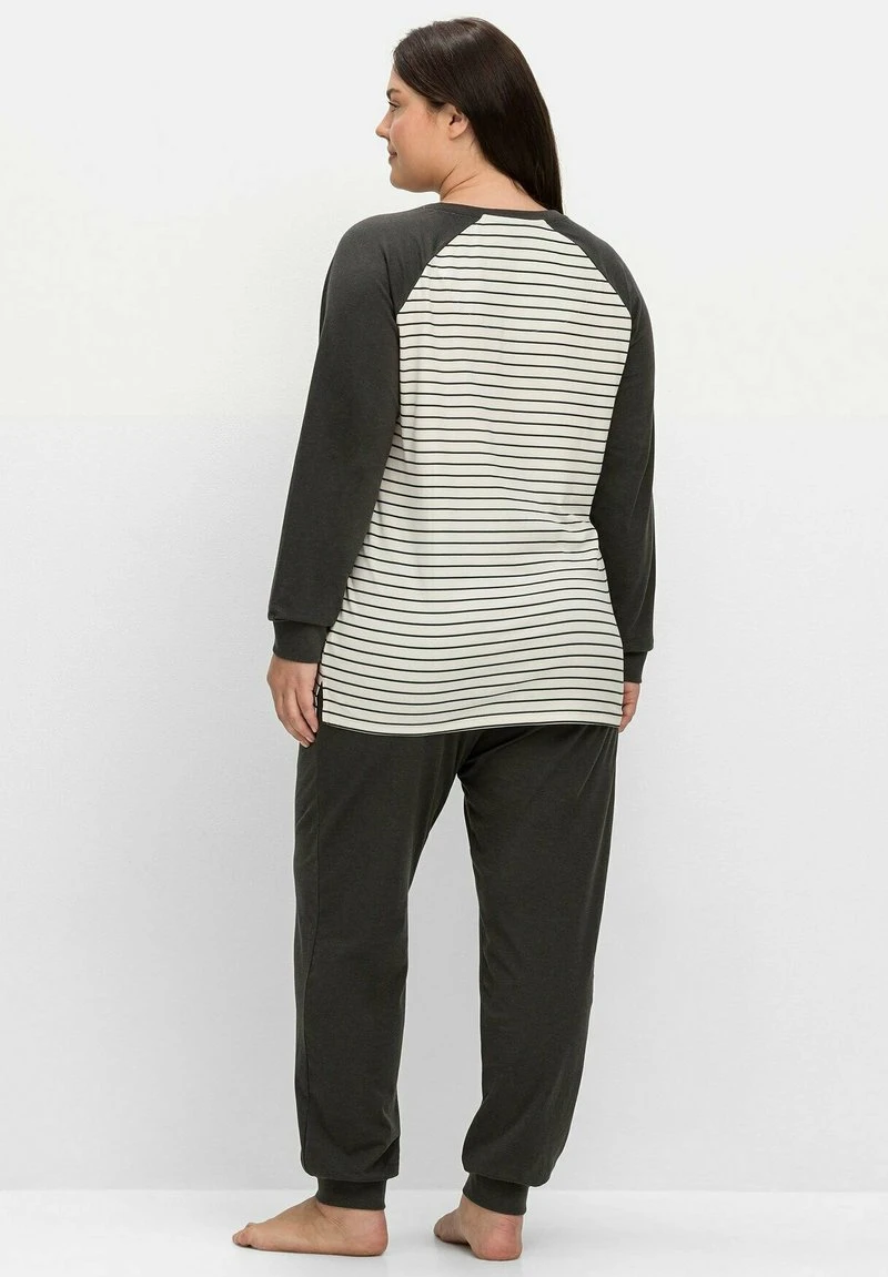 Sheego SET - Nachtwäsche Set - Anthrazit Meliert 4 Sheego SET - Nachtwäsche Set - Anthrazit Meliert – Bild 2