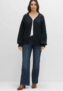 Sheego Strickjacke - Nachtblau Meliert 9 Sheego Strickjacke - Nachtblau Meliert -Sheego 9621155a548942629ea07e7506dc5312