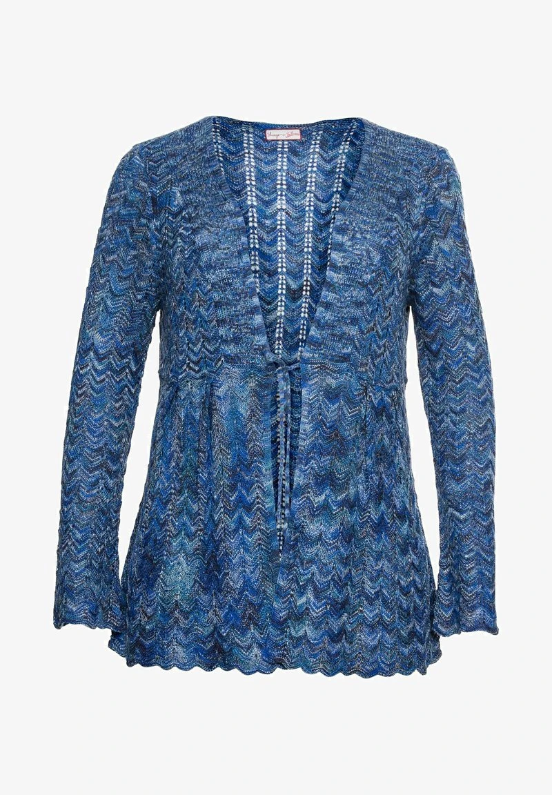 Sheego Strickjacke - Blau Meliert 7 Sheego Strickjacke - Blau Meliert – Bild 5
