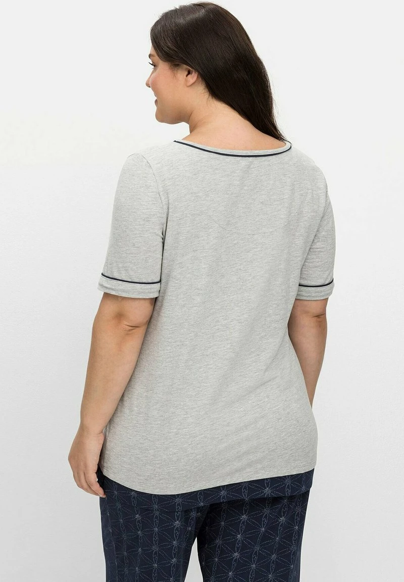 Sheego Nachtwäsche Shirt - Grau Meliert 5 Sheego Nachtwäsche Shirt - Grau Meliert – Bild 3