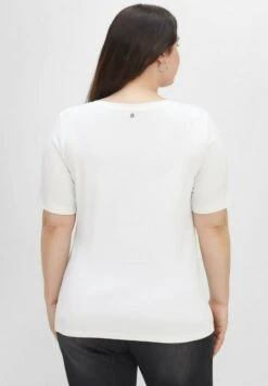 Sheego T-Shirt Basic - Weiß -Sheego 9865aa7e1d8f4835a0ea98318650d8b7