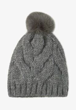 Sheego Mütze - Dunkelgrau Meliert