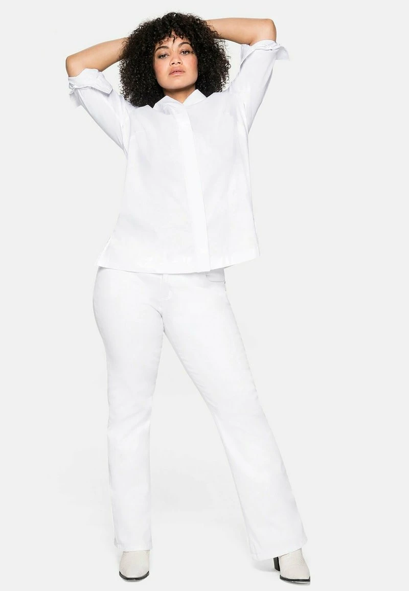 Sheego Hemdbluse - Weiß 4 Sheego Hemdbluse - Weiß – Bild 2