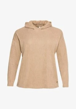 Sheego Kapuzenpullover - Camelfarben -Sheego 9babce4fdc65468eb310f8f4dbef0fb6