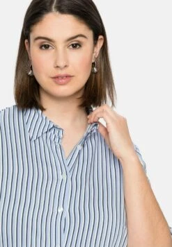 Sheego Blusenkleid - Mittelblau Gestreift 10 Sheego Blusenkleid - Mittelblau Gestreift -Sheego 9bb710595ce04d7e95ae76fbd283c892