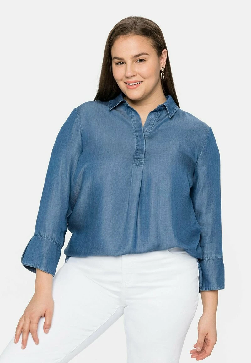 Sheego Bluse - Light Blue Denim 3 Sheego Bluse - Light Blue Denim