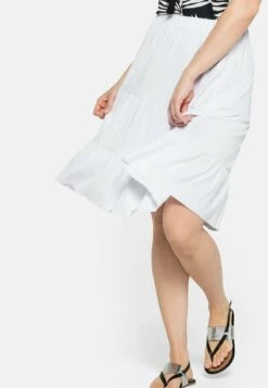 Sheego STRAND - A-Linien-Rock - Weiß -Sheego 9c3a5c0f803d48e4af27405caefb24ce