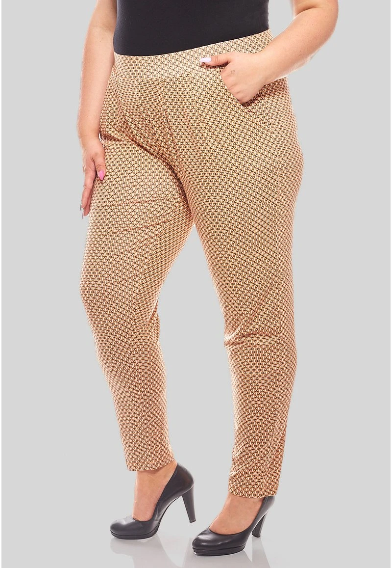 Sheego GRAFIK PRINT - Stoffhose - Orange 8 Sheego GRAFIK PRINT - Stoffhose - Orange – Bild 6