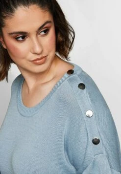 Sheego Strickpullover - Hellblau -Sheego 9cd487922c4f457f9f8938827f1f676d