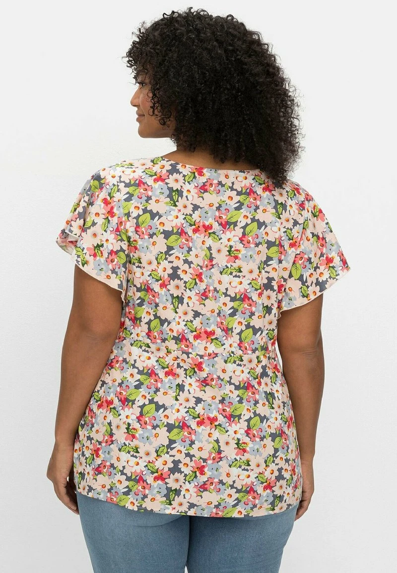 Sheego Bluse - Rosé Gemustert 5 Sheego Bluse - Rosé Gemustert – Bild 3