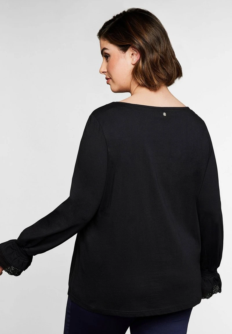 Sheego Langarmshirt - Schwarz 5 Sheego Langarmshirt - Schwarz – Bild 3