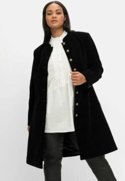 Sheego Klassischer Mantel - Schwarz