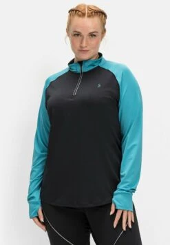 Sheego Sweatshirt - Schwarz-türkis 13 Sheego Sweatshirt - Schwarz-türkis -Sheego 9e64e74d92a448969401e48066903edd 1