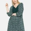 Sheego Freizeitkleid - Tiefgrün Bedruckt