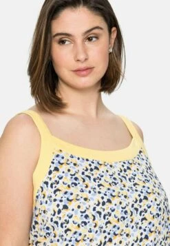 Sheego Top - Hellgelb Bedruckt -Sheego a125d44c0c1844ffb82b76de01b8b718