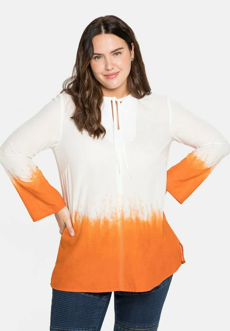 Sheego Bluse - Weiß Bedruckt 3 Sheego Bluse - Weiß Bedruckt