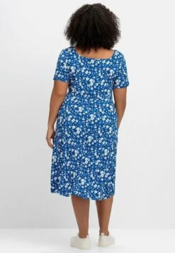 Sheego Jerseykleid - Blau Gemustert 10 Sheego Jerseykleid - Blau Gemustert -Sheego a2248e93318c4947acd5572be63fa41f