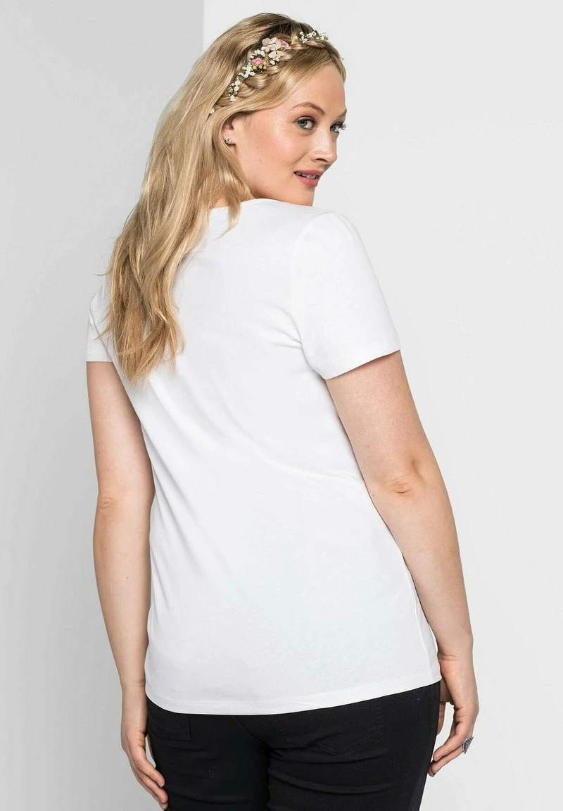 Sheego T-Shirt Print - Weiß 4 Sheego T-Shirt Print - Weiß – Bild 2