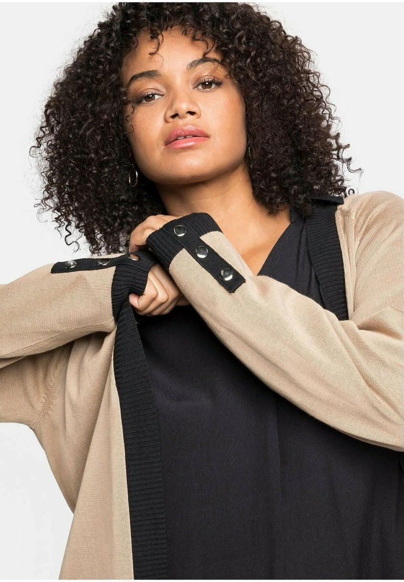 Sheego Strickjacke - Camelfarben 6 Sheego Strickjacke - Camelfarben – Bild 4