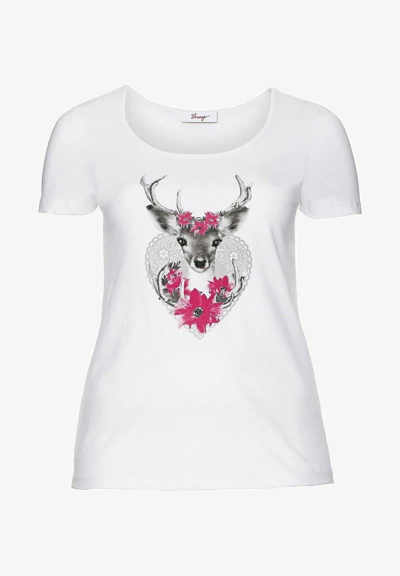 Sheego T-Shirt Print - Weiß 6 Sheego T-Shirt Print - Weiß – Bild 4