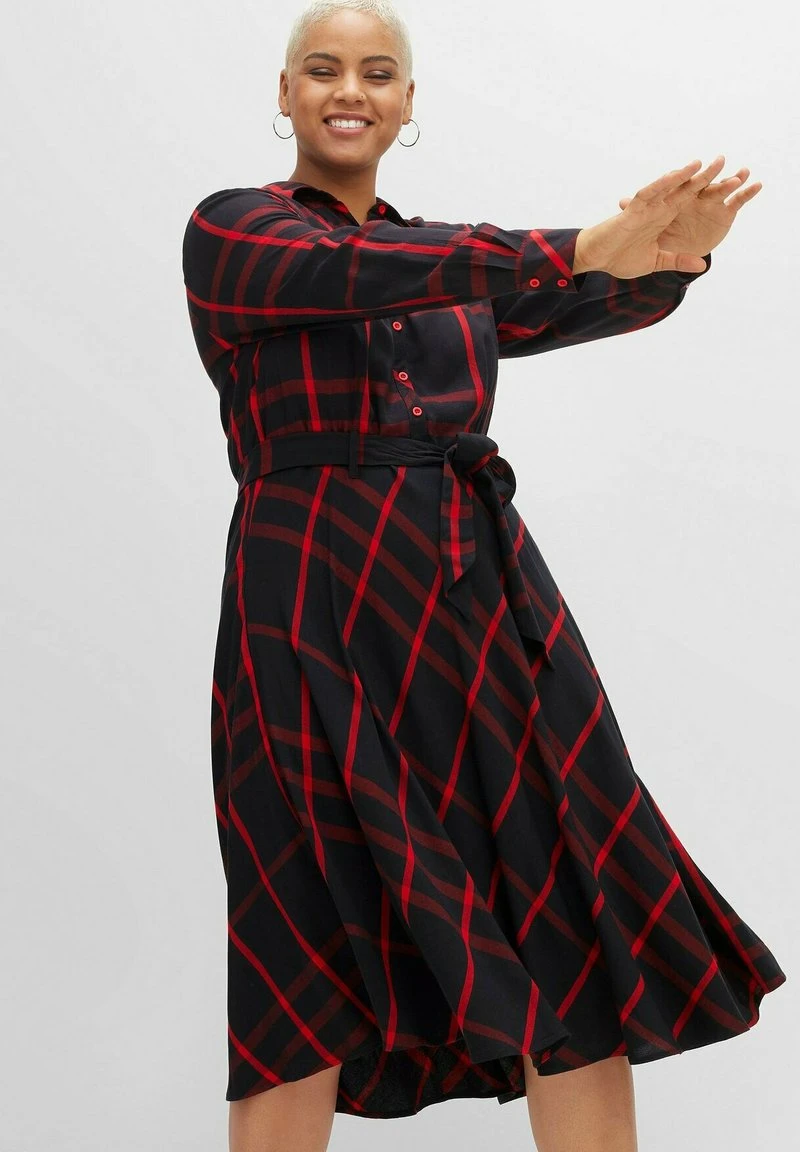 Sheego Blusenkleid - Karo 6 Sheego Blusenkleid - Karo – Bild 4