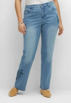 Sheego Jeans Straight Leg - Blue Denim