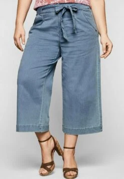 Sheego Flared Jeans - Light Blue Denim
