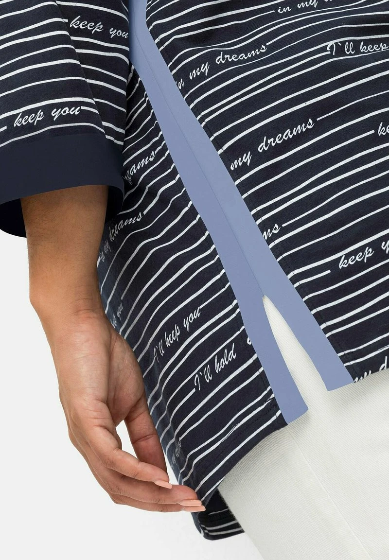 Sheego Langarmshirt - Nachtblau Gemustert 6 Sheego Langarmshirt - Nachtblau Gemustert – Bild 4