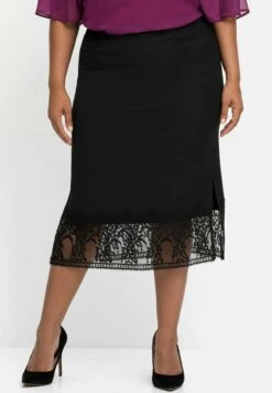 Sheego Bleistiftrock - Schwarz