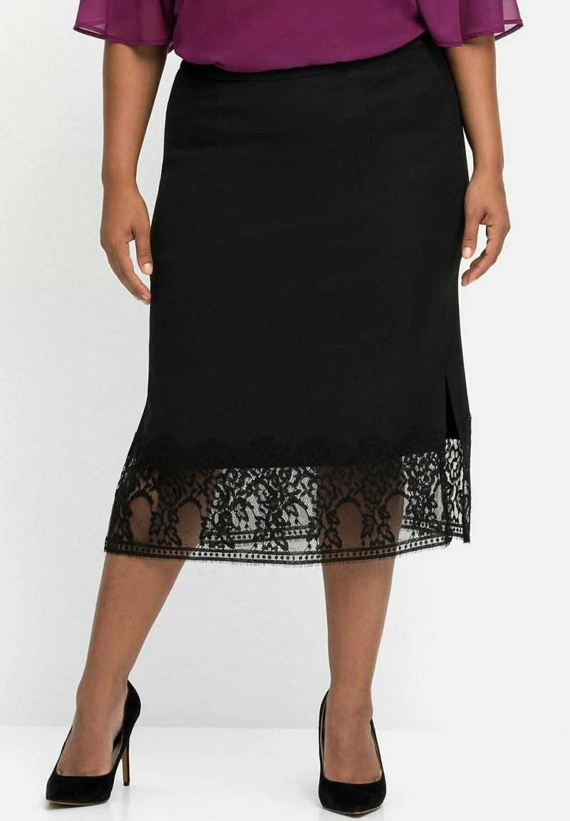 Sheego Bleistiftrock - Schwarz 3 Sheego Bleistiftrock - Schwarz