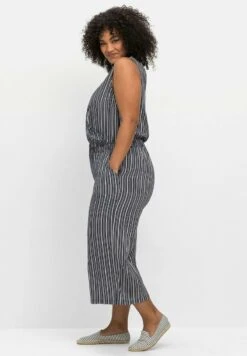 Sheego STRAND - Jumpsuit - Marine Gestreift -Sheego a651fb81386e4474832ddd5c5b1934cd
