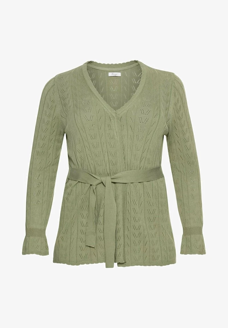 Sheego Strickjacke - Hellkhaki 7 Sheego Strickjacke - Hellkhaki – Bild 5