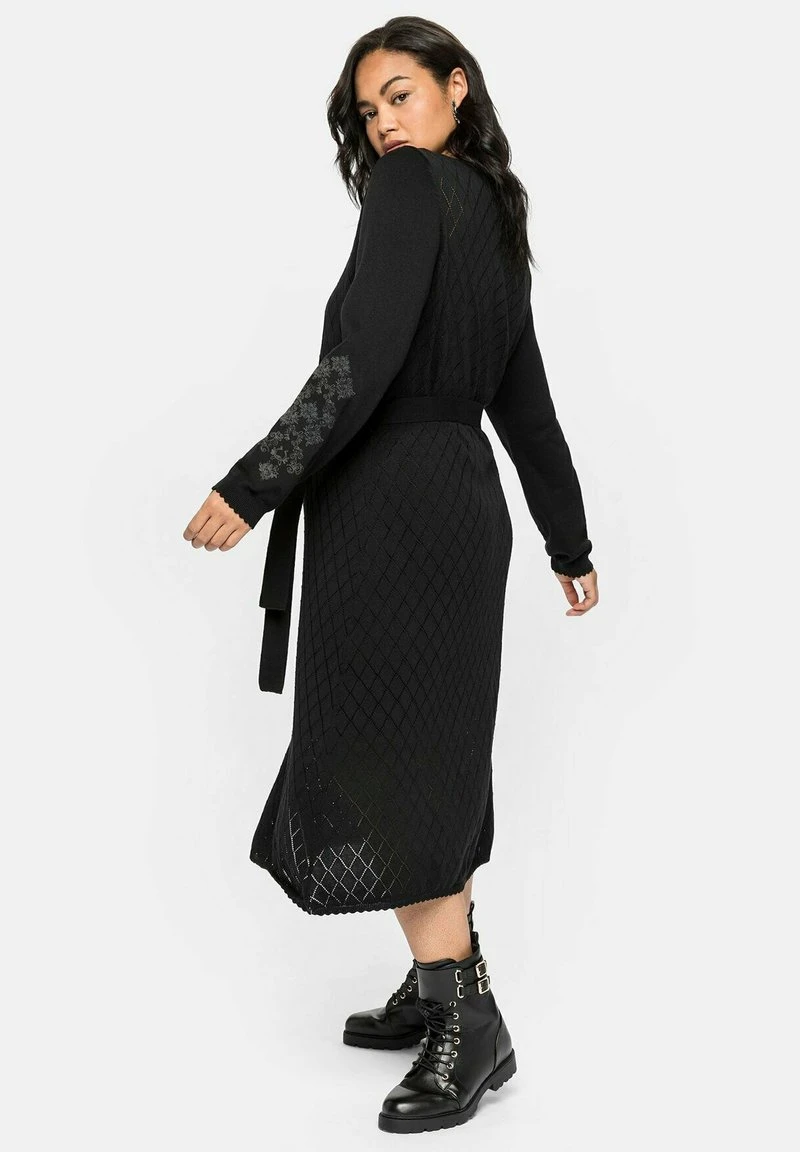 Sheego Strickkleid - Schwarz 4 Sheego Strickkleid - Schwarz – Bild 2