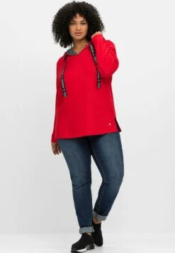 Sheego Kapuzenpullover - Mohnrot 9 Sheego Kapuzenpullover - Mohnrot -Sheego a67b648232d3459cbf265de224755ac6