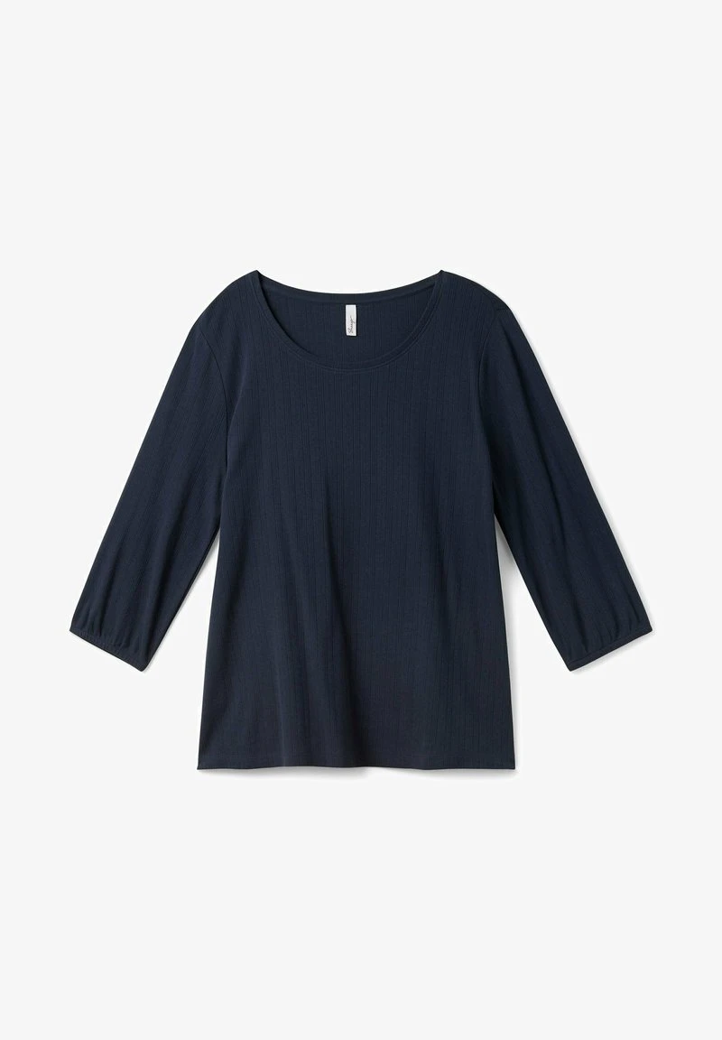 Sheego Langarmshirt - Nachtblau 6 Sheego Langarmshirt - Nachtblau – Bild 4
