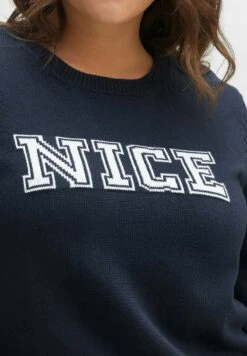 Sheego Strickpullover - Nachtblau 11 Sheego Strickpullover - Nachtblau -Sheego a75da119396b4b22924c80e6acae2447