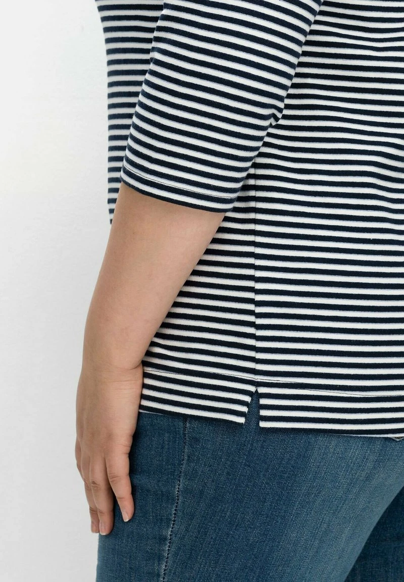 Sheego Sweatshirt - Nachtblau Gestreift 6 Sheego Sweatshirt - Nachtblau Gestreift – Bild 4