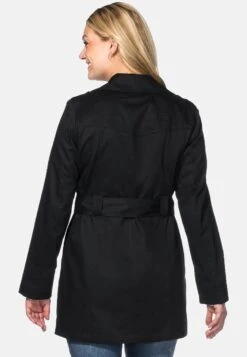 Sheego Trenchcoat - Black -Sheego a86e29de0fa54637af490ddeff944f08