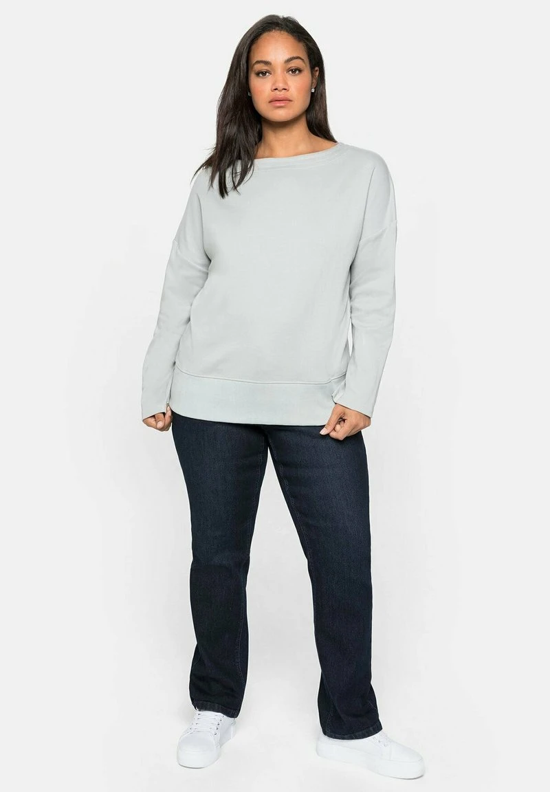 Sheego LANGARM - Langarmshirt - Hellgrau 4 Sheego LANGARM - Langarmshirt - Hellgrau – Bild 2