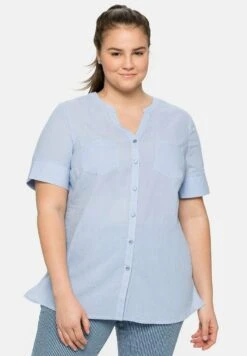Sheego Bluse - Mittelblau -Sheego a9bffc2d5c1e477fb4fab4052200c5b8 1