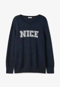 Sheego Strickpullover - Nachtblau 12 Sheego Strickpullover - Nachtblau -Sheego aa1f74c1126345708021570edd691030