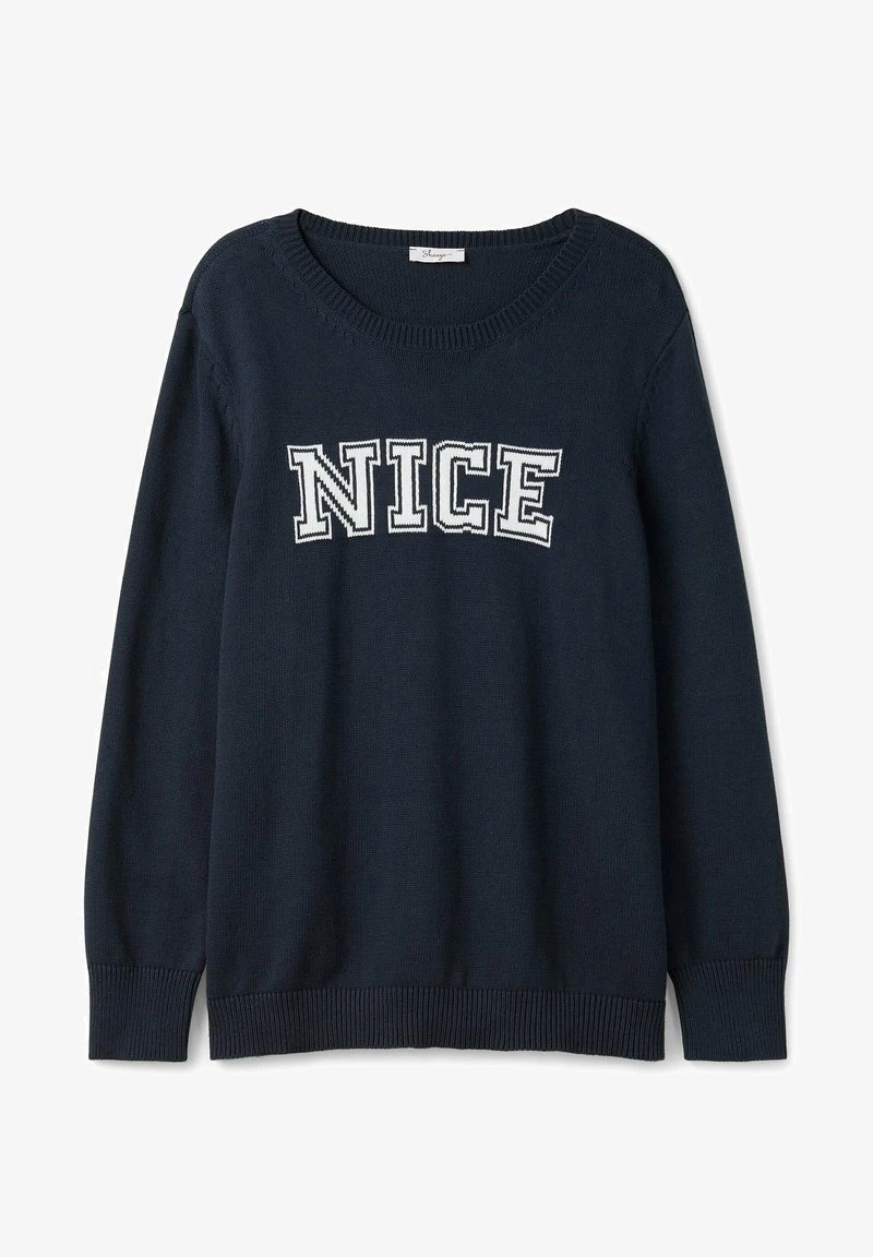 Sheego Strickpullover - Nachtblau 7 Sheego Strickpullover - Nachtblau – Bild 5