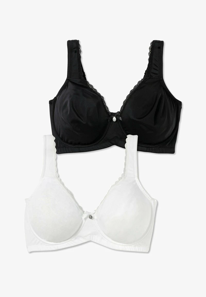 Sheego 2 PACK - Bügel BH - Schwarz Weiß 7 Sheego 2 PACK - Bügel BH - Schwarz Weiß – Bild 5